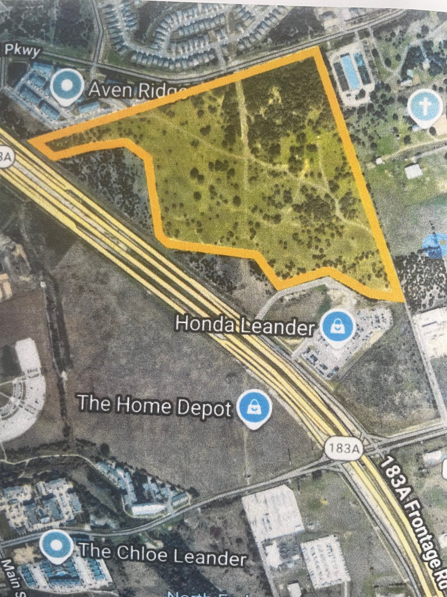 86.93-acre Leander Site along 183A